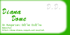 diana dome business card